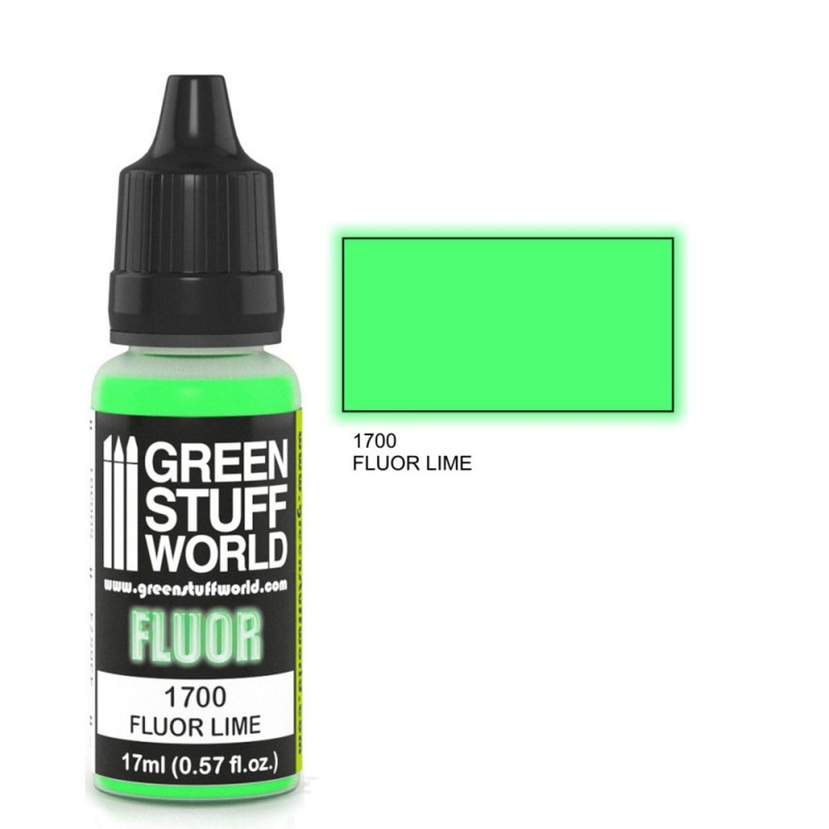 Green Stuff World – Fluorfarbe – Limettengrün – 17 ml