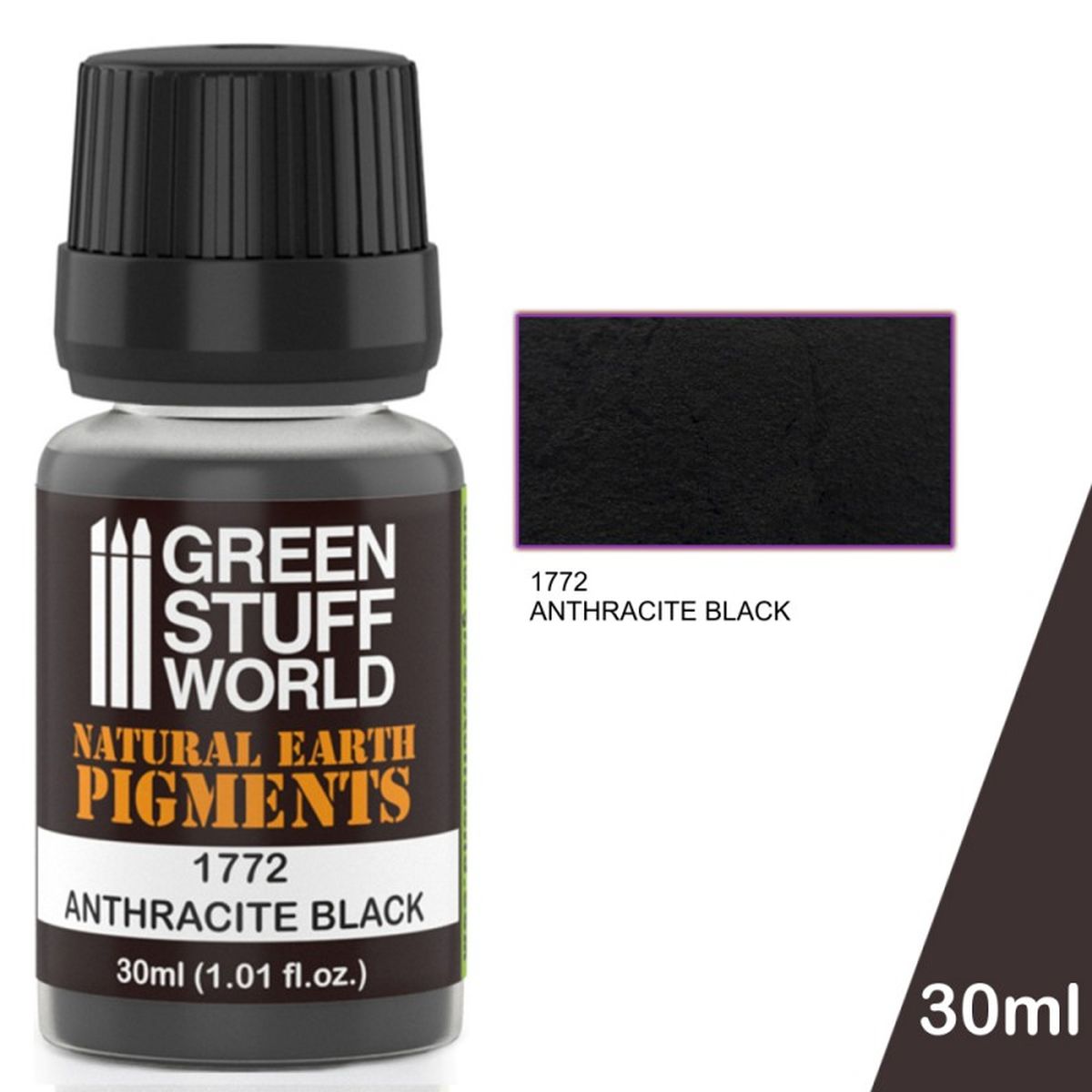 Green Stuff World – Erdpigment – Anthracite Black – 30 ml