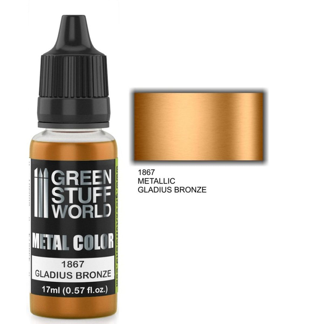 Green Stuff World – Metallische Acrylfarbe Gladius Bronze – 17 ml