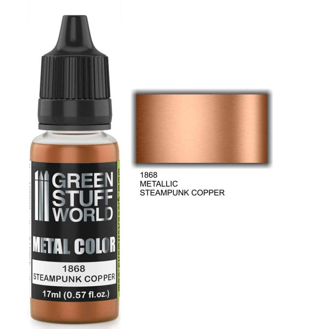 Green Stuff World – Metallische Acrylfarbe Steampunk Copper – 17 ml