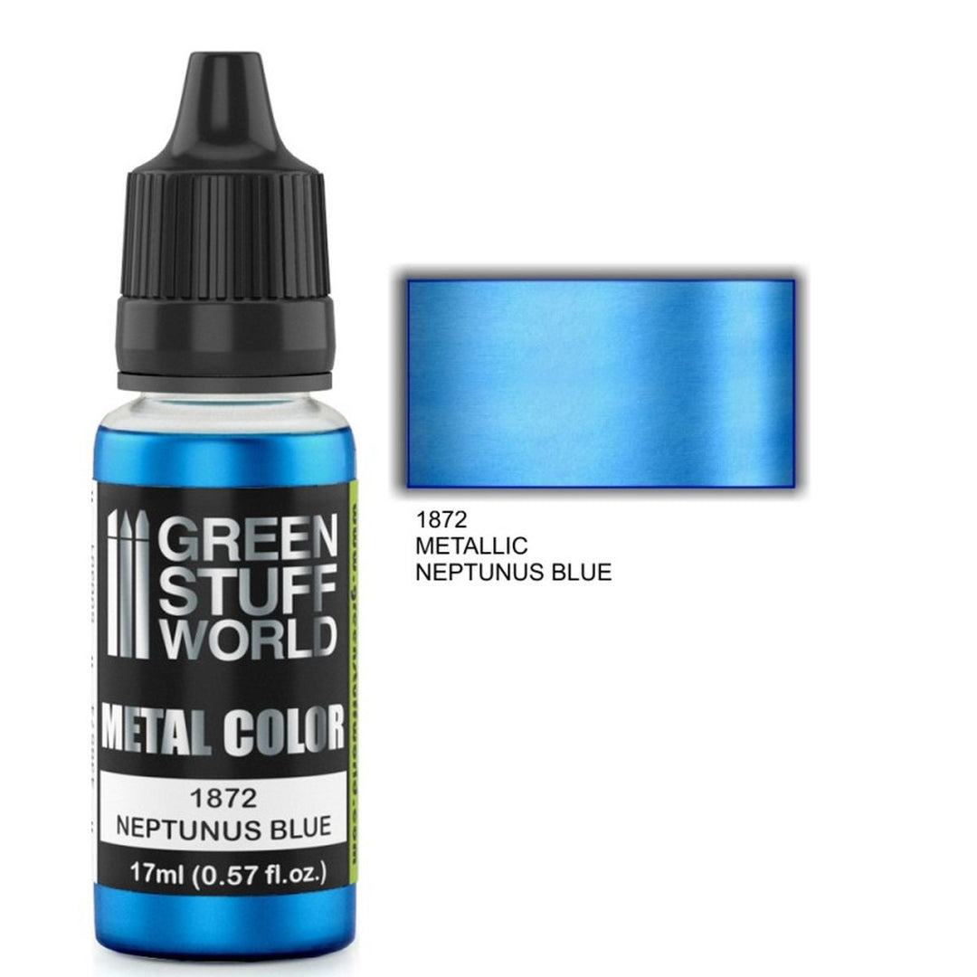 Green Stuff World – Metallische Acrylfarbe – Neptunus Blue (17 ml)