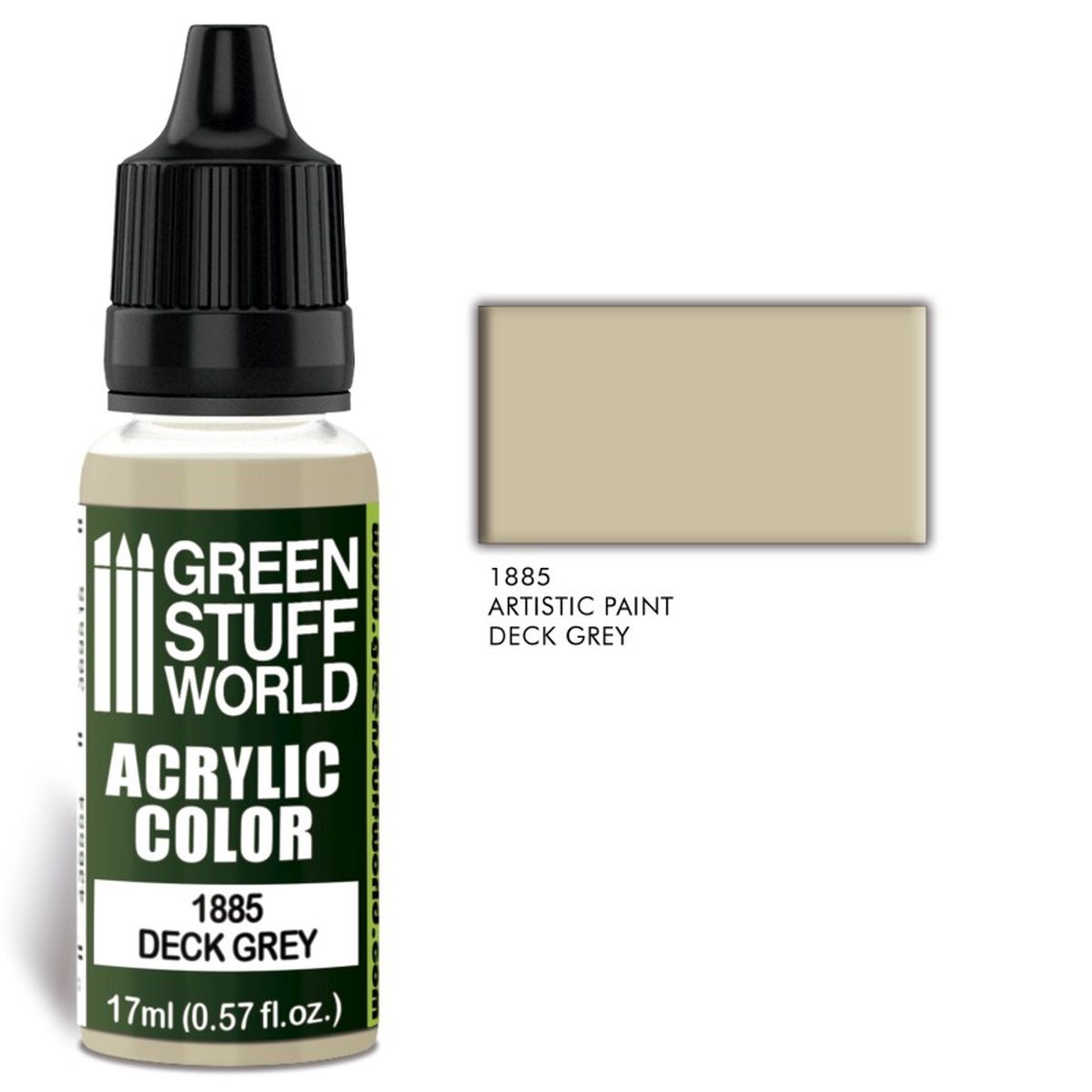 Green Stuff World – Maxx Formula Acrylfarbe Deck Grey – 17 ml
