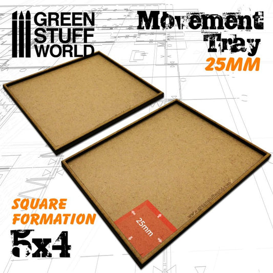 Green Stuff World – MDF-Regimentsbases – 125 x 100 mm, 2 Einheiten