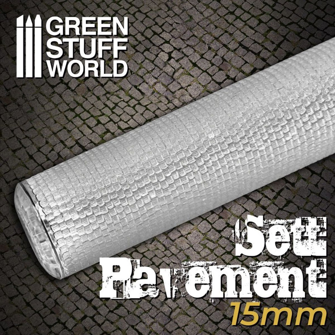Green Stuff World – Strukturrolle – Pflastersteine – 15 mm