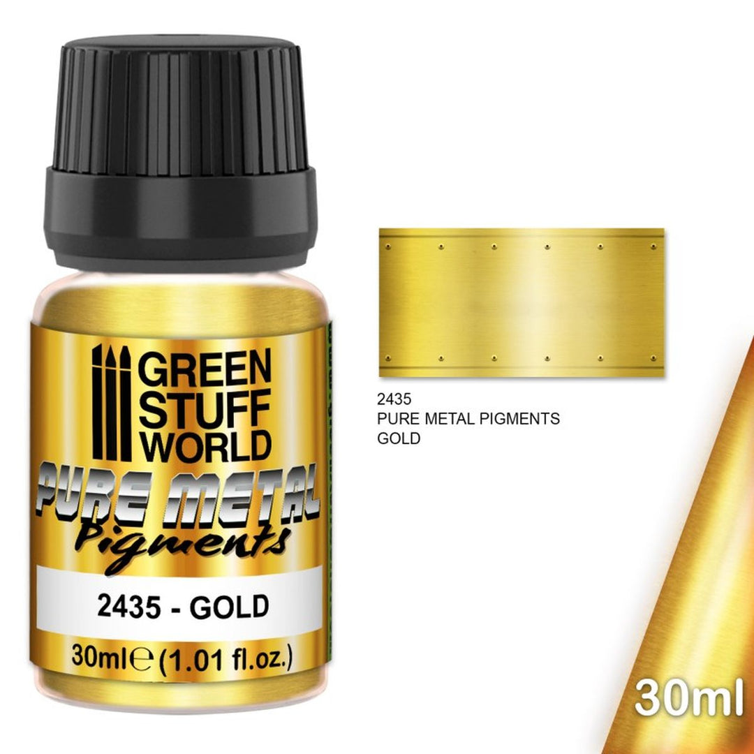 Green Stuff World – Reine Metallpigmente – Gold – 30 ml