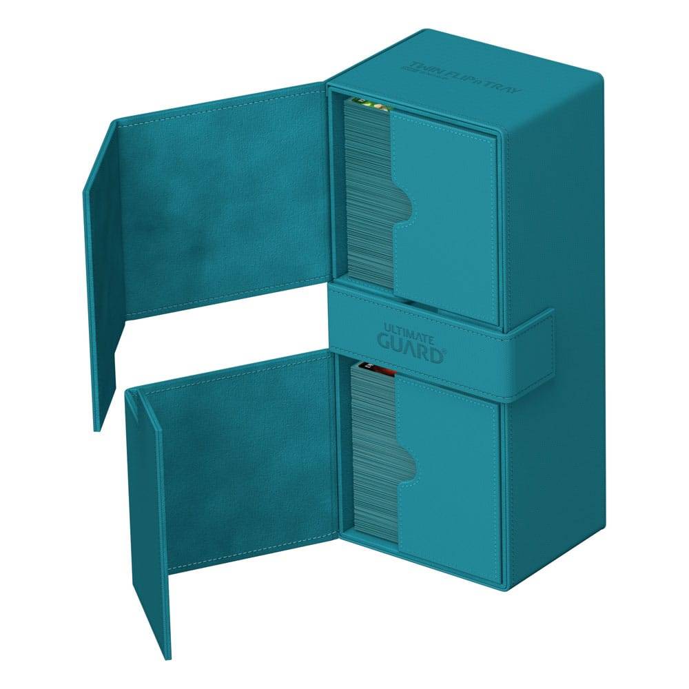 Ultimate Guard – Twin Flip'n'Tray 266+ Xenoskin Petrolblau