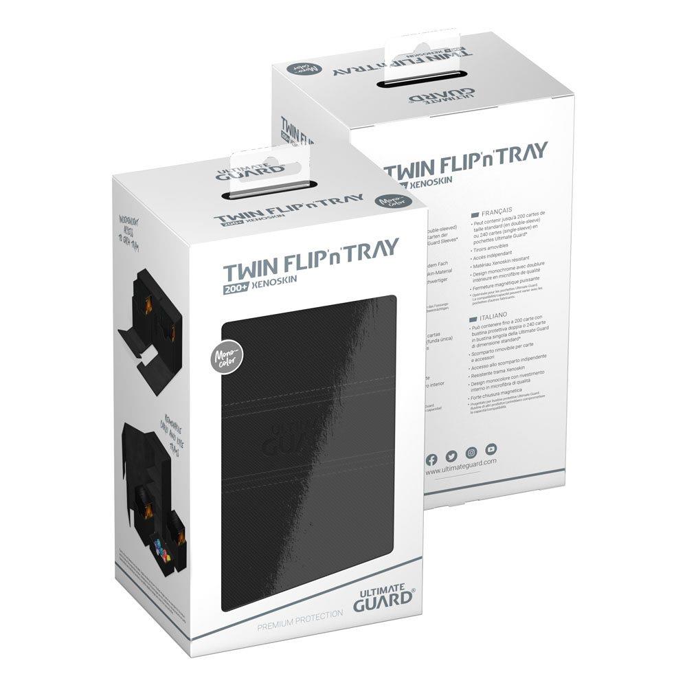 Ultimate Guard Twin Flip'n'Tray Case 200+ XenoSkin Monocolor Black