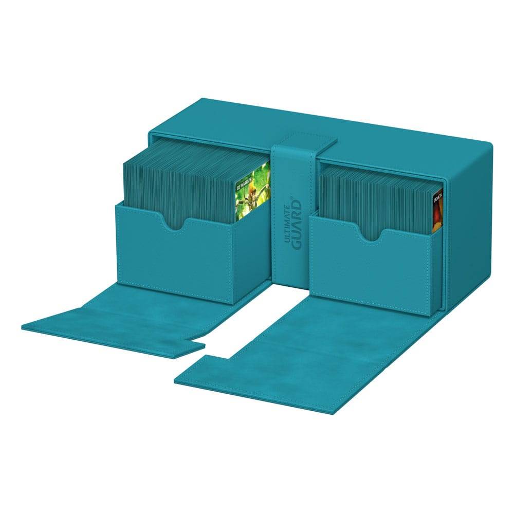 Ultimate Guard – Twin Flip'n'Tray 266+ Xenoskin Petrolblau