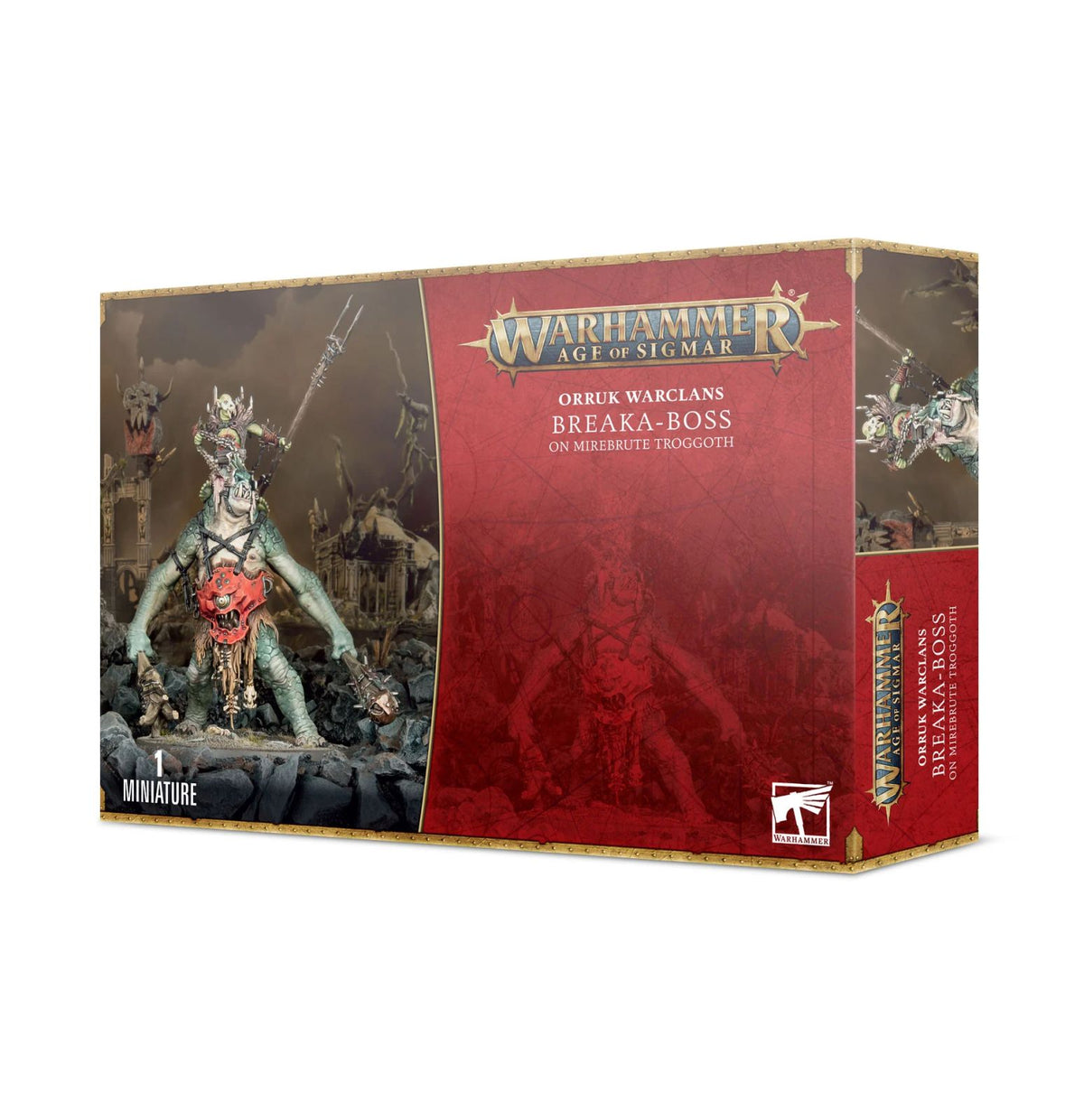 Orruk Brechaboss auf Torfbestien-Troggoth