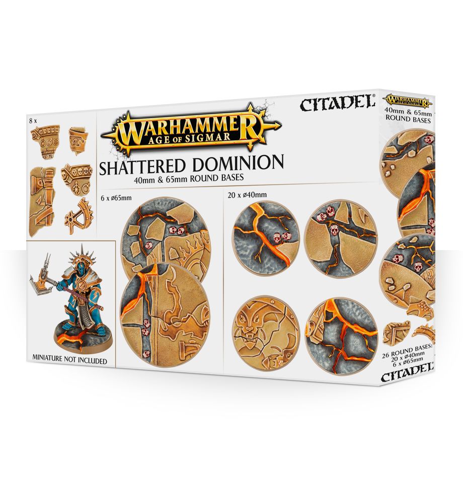 Games Workshop – Shattered Dominion Rundbases 40 mm & 65 mm