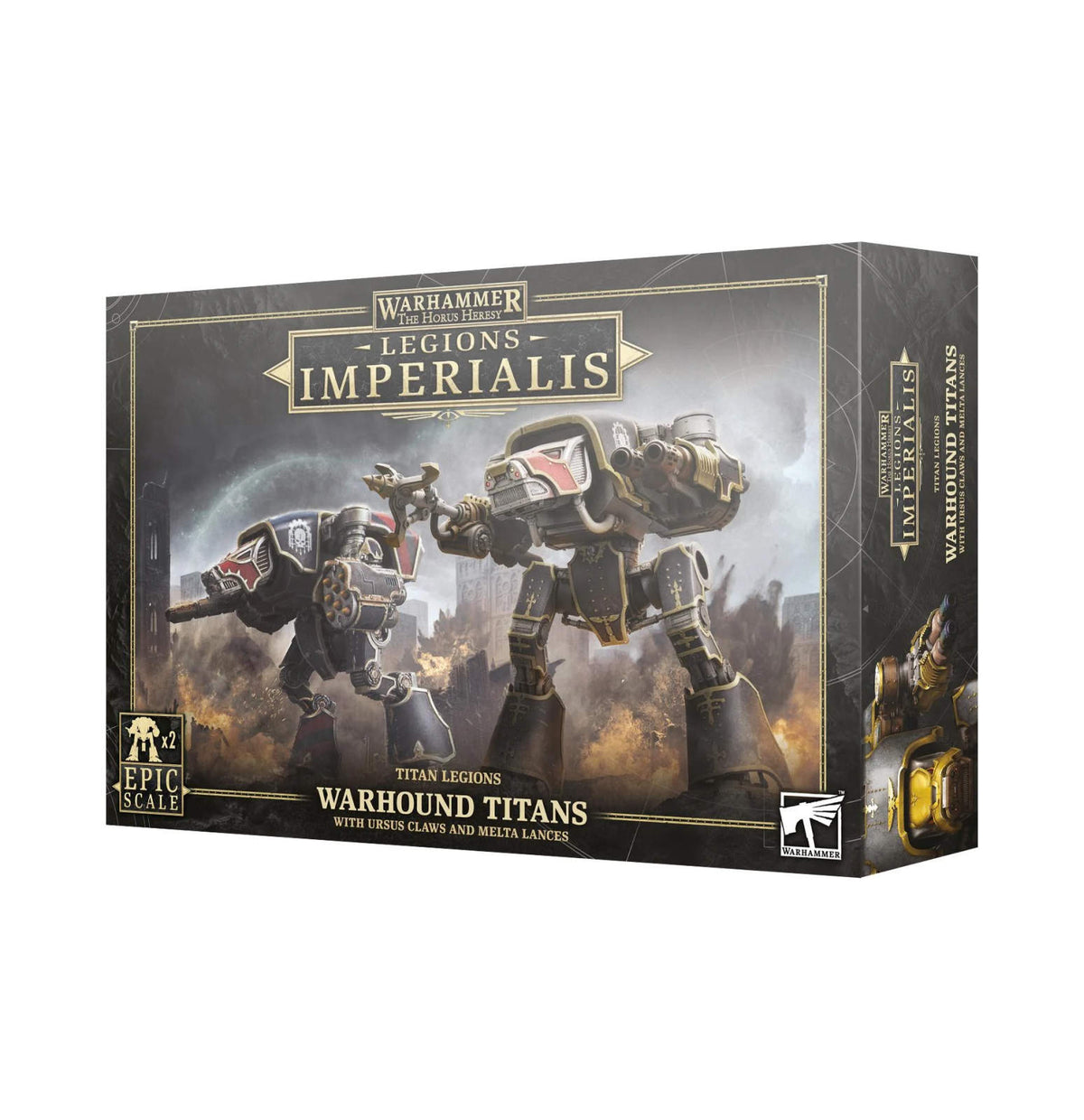 Warhound Titans with Ursus Claw & Melta Lance (Epic Scale)