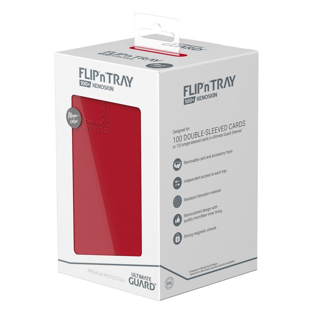 Ultimate Guard Twin Flip´n´Tray 100+ XenoSkin Monocolor Red
