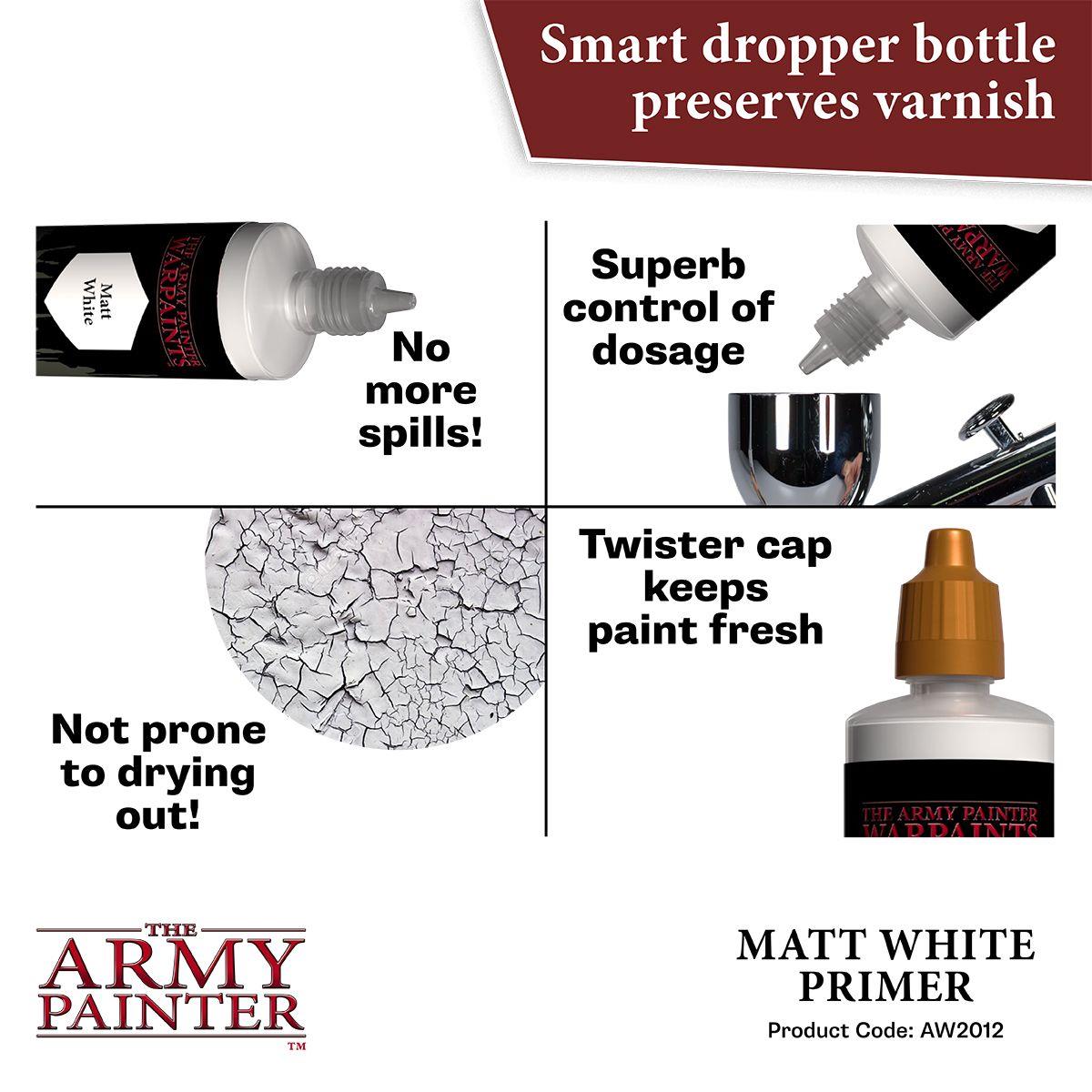 The Army Painter – Warpaints Air Matt White Primer – 100 ml