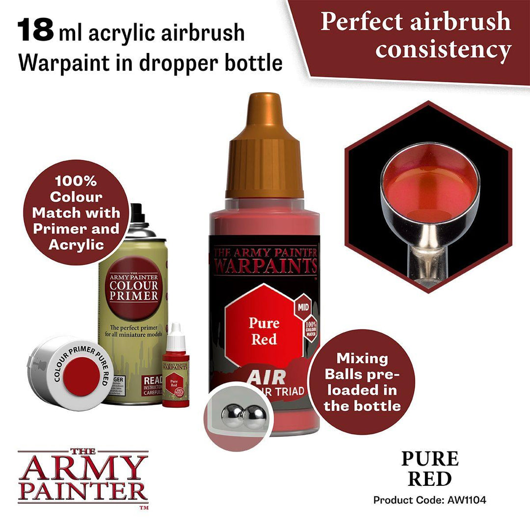 The Army Painter – Warpaints Air Pure Red – 18 ml