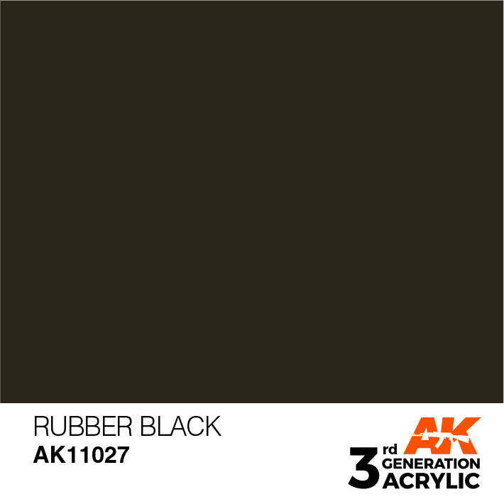 AK Interactive – 3GEN Rubber Black – 18 ml