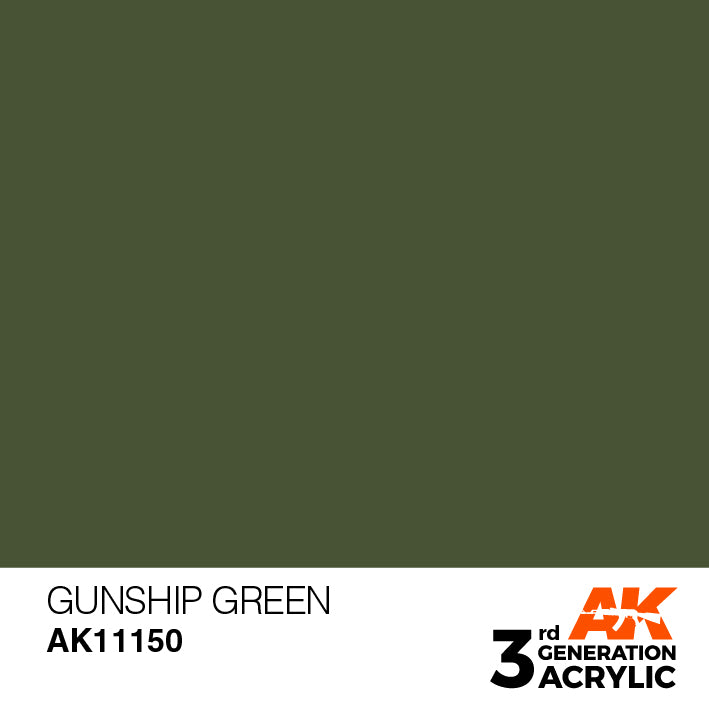 AK Interactive – 3GEN Gunship Green – 18 ml