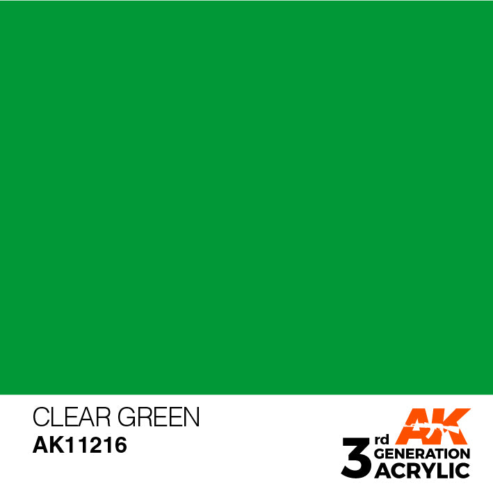 AK Interactive – 3GEN Clear Green – 18 ml