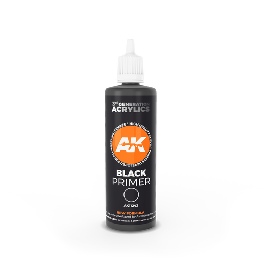 AK Interactive – 3GEN Black Primer – 100 ml
