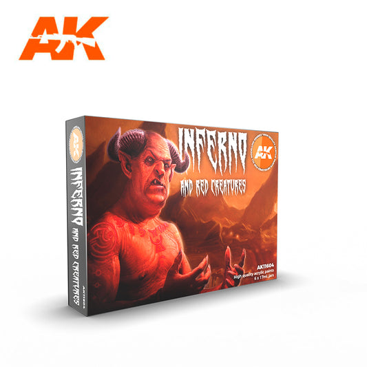 AK Interactive – 3GEN Inferno And Red Creatures – 6 × 18 ml