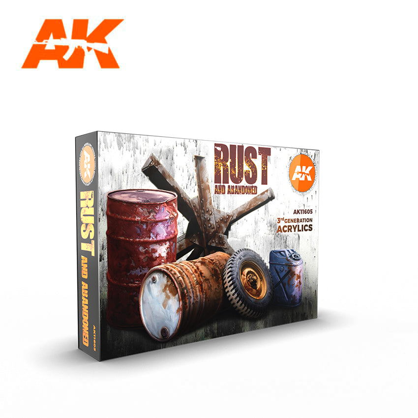 AK Interactive – 3GEN Rust And Abandoned – 6 × 18 ml