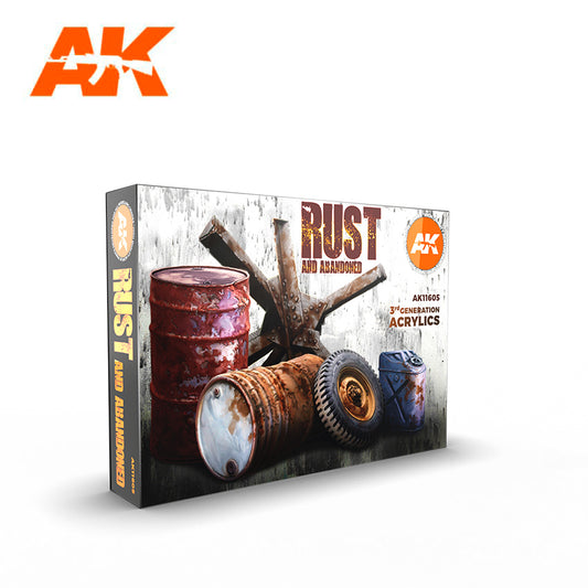 AK Interactive – 3GEN Rust And Abandoned – 6 × 18 ml