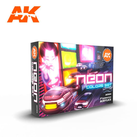 AK Interactive – 3GEN Neon Colors Set – 6 × 18 ml