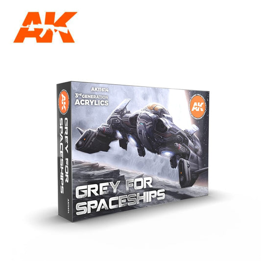 AK Interactive – 3GEN Grey For Spaceships – 6 × 18 ml