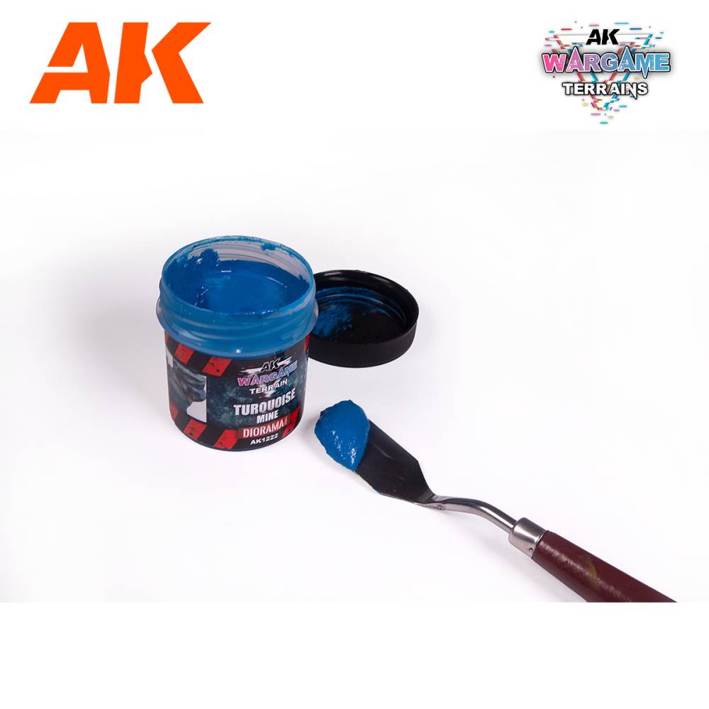 AK Interactive – Turquoise Mine – Wargame Terrains, 100 ml
