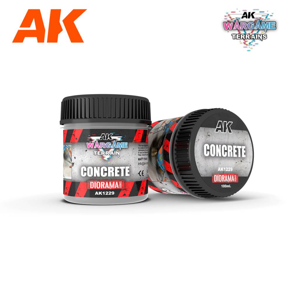 AK Interactive – Concrete Wargame Terrains – 100 ml