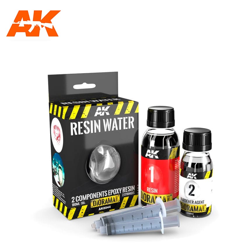 AK Interactive – Resin Water 2-Component Epoxy Resin – 180 ml