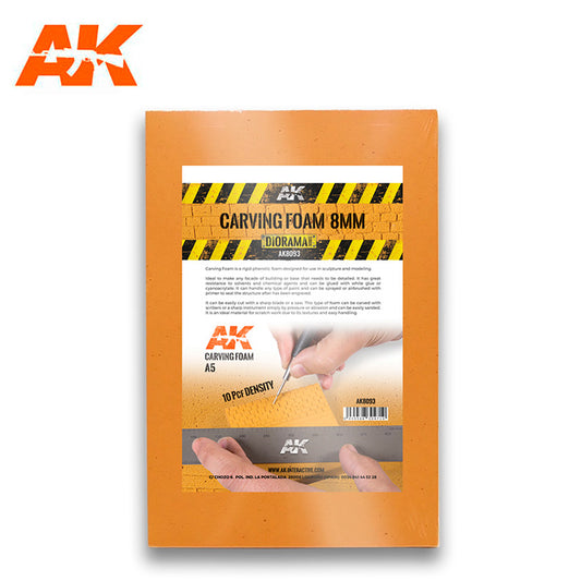 AK Interactive – Carving Foam – 8 mm, A5