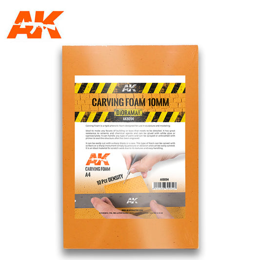 AK Interactive – Carving Foam – 10 mm, A4