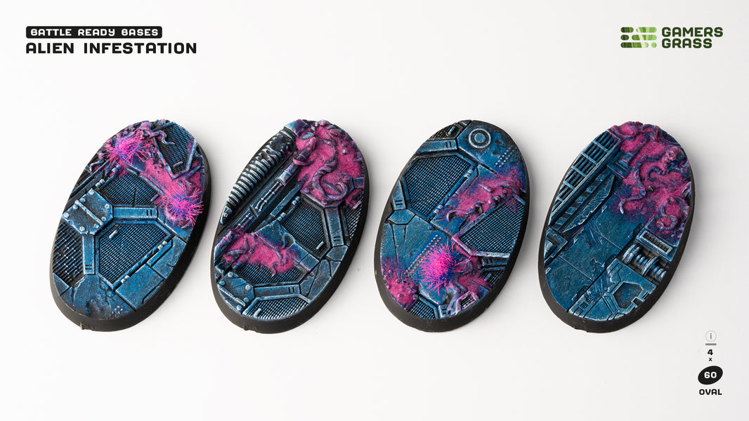 Alien Infestation Bases Oval 60mm (x4)