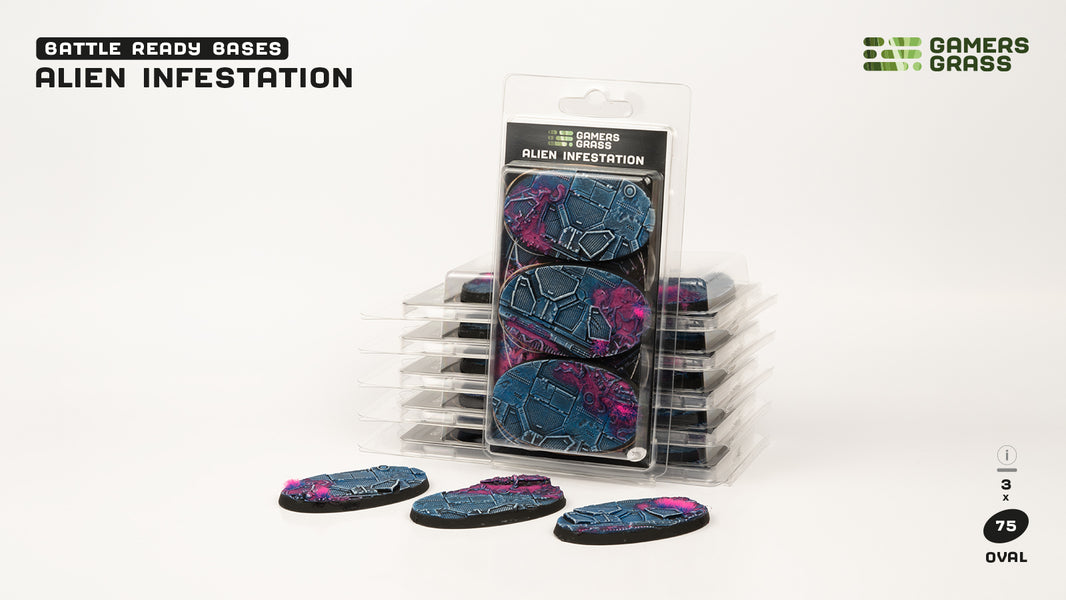 Alien Infestation Bases Oval 75mm (x3)