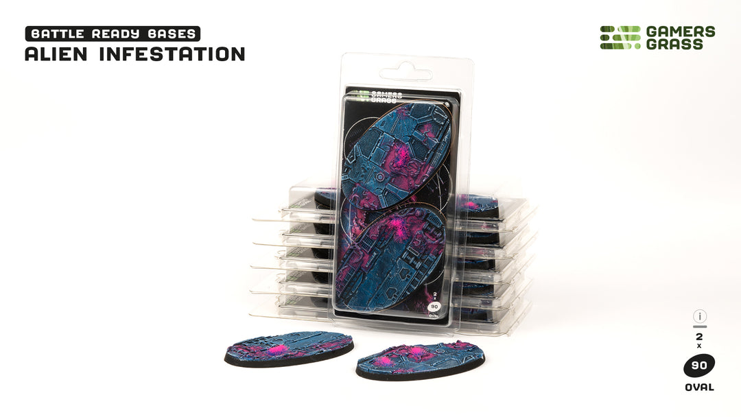 Alien Infestation Bases Oval 90mm (x2)