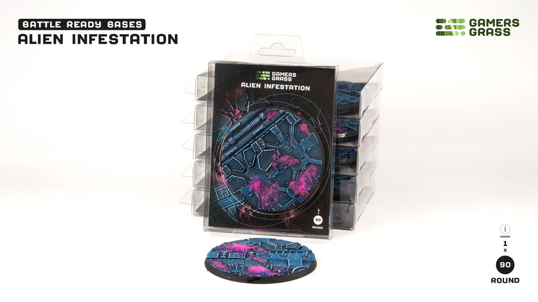 Alien Infestation Bases Round 90mm (x1)