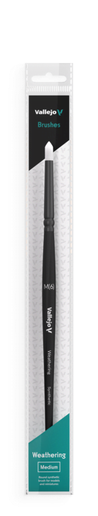Vallejo – Medium Round Weathering Brush – M