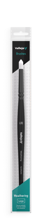 Vallejo – Large Round Weathering Brush – L