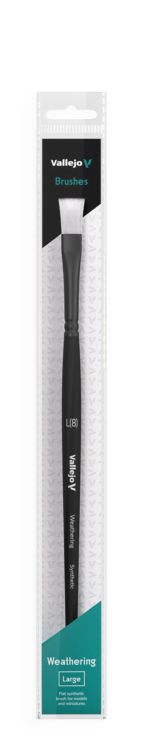 Vallejo – Large Flat Weathering Brush – L
