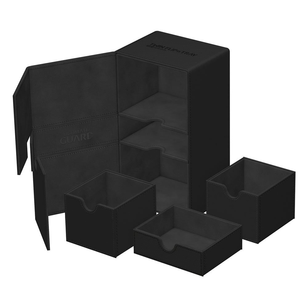 Ultimate Guard Twin Flip'n'Tray Case 200+ XenoSkin Monocolor Black