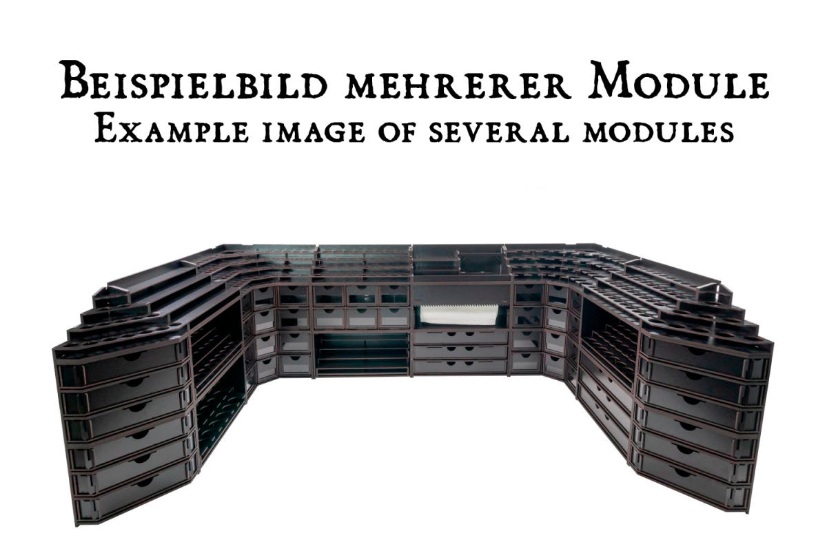 Black Paint Rack: Lautsprecher Modul