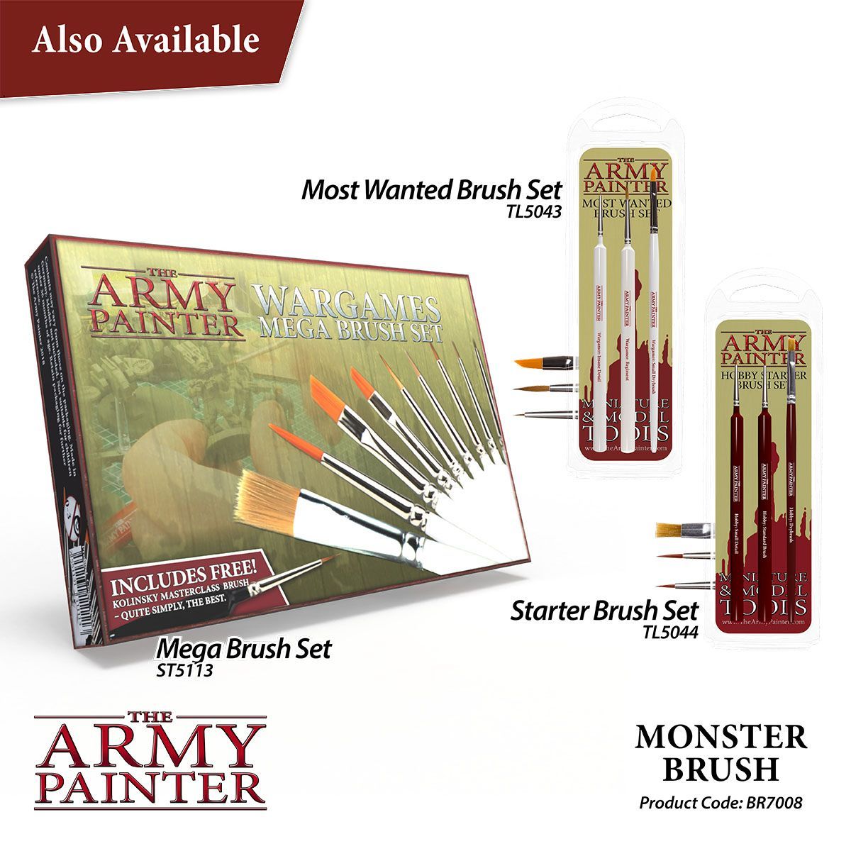 The Army Painter – Wargamer Brush Monster – 1 Pinsel