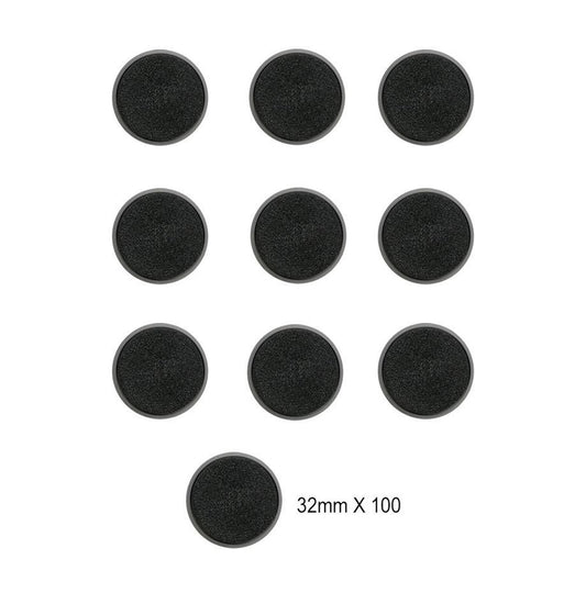 100x Citadel Round Bases (32mm)
