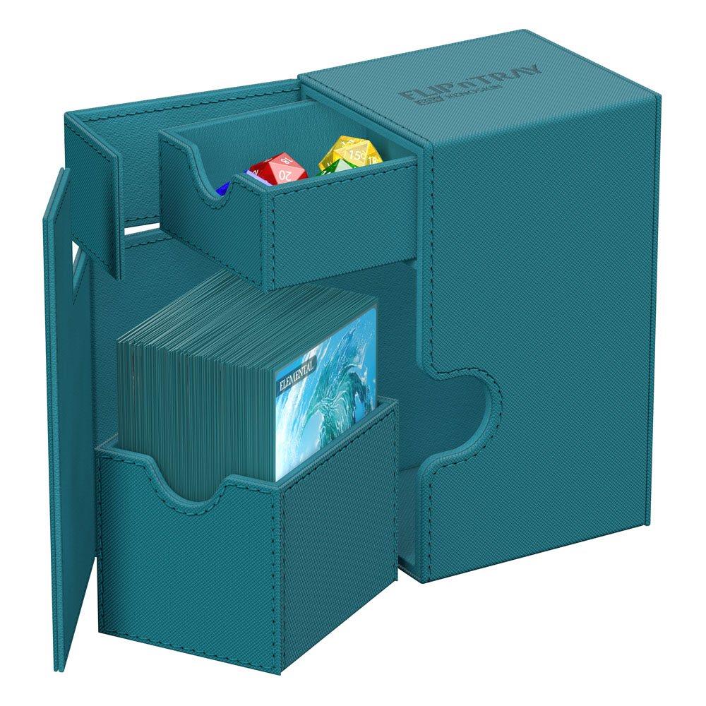 Ultimate Guard – Flip'n'Tray 80+ Xenoskin Monocolor Petrolblau