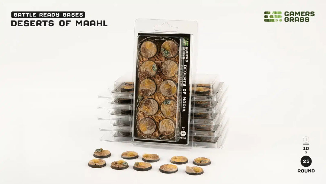 Deserts of Maahl Round 25mm (x10)
