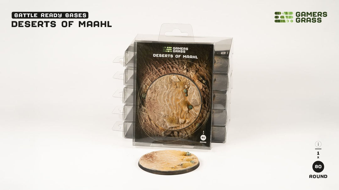 Deserts of Maahl Bases Round 80mm (x1)