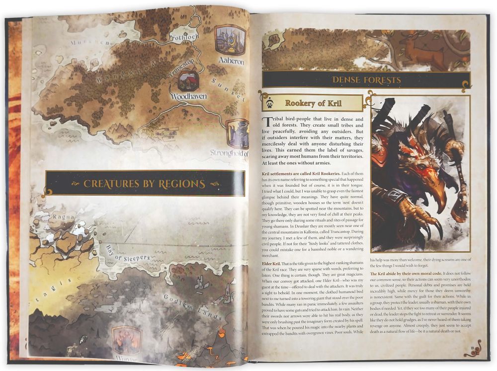 The World Of Deuslair: Bestiary Book (Englisch)