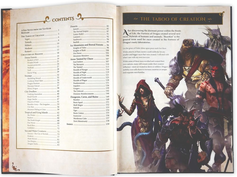 The World Of Deuslair: Bestiary Book (Englisch)