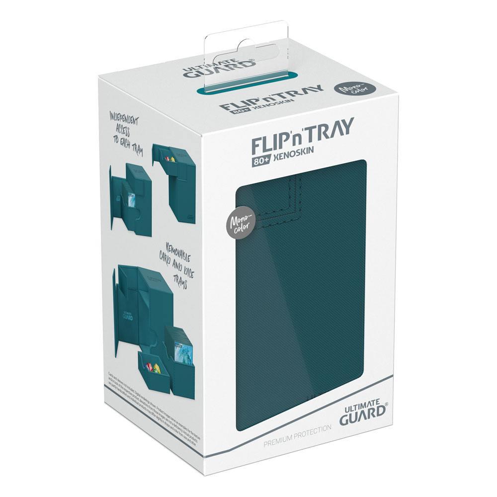 Ultimate Guard – Flip'n'Tray 80+ Xenoskin Monocolor Petrolblau