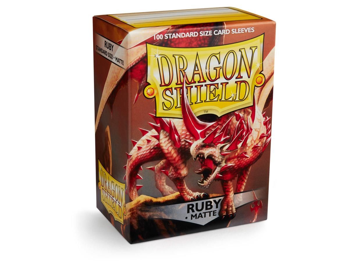 Dragon Shield – Matte Sleeves Ruby – 100 Stück (Standardgröße)